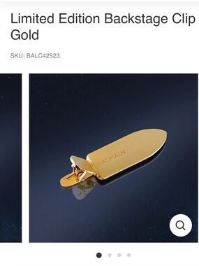 Balmain Gold Backstage clip gold
